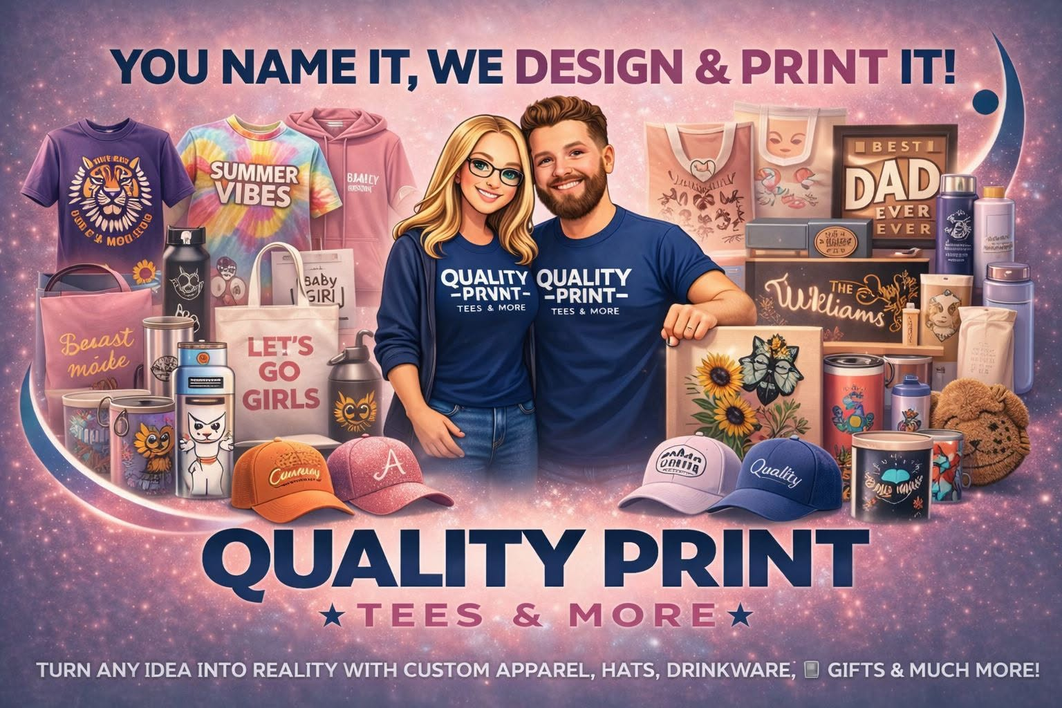 QualityPrint Tees product collage